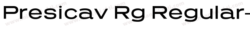 Presicav Rg Regular字体转换